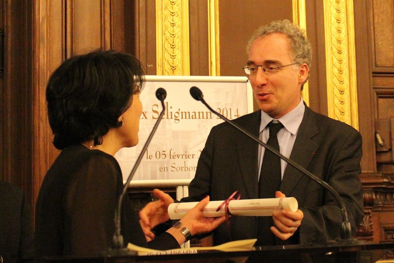 Remise du prix Seligmann