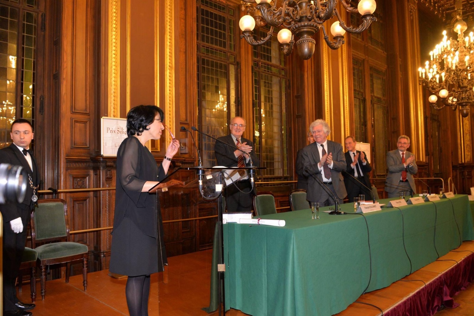 Photo de groupe avec l'autrice